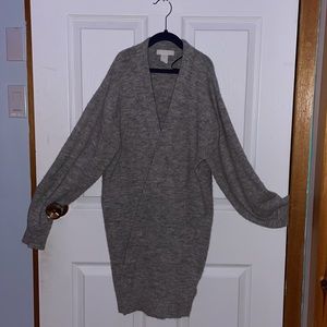 Long grey cardigan from H&M
